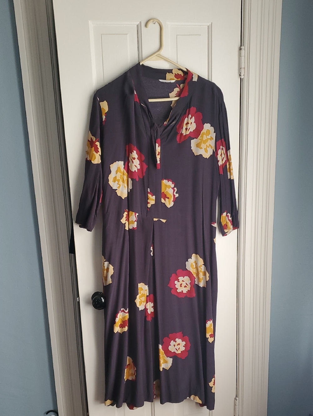 Toast UK Navy Floral Dress 18